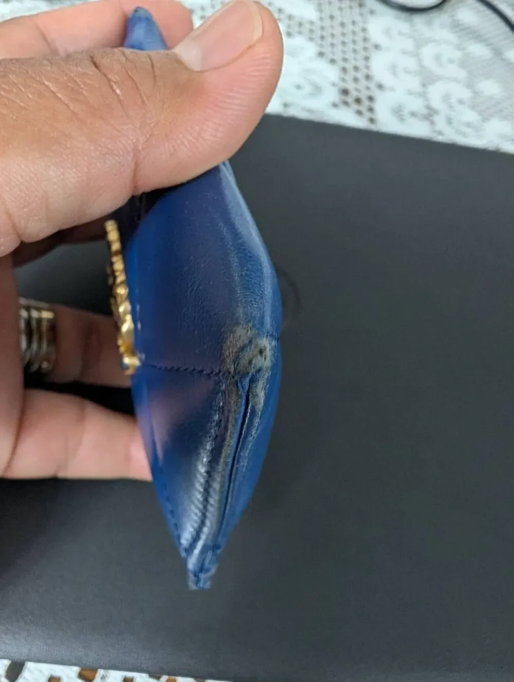 Chanel 19 card holder Quilted leather